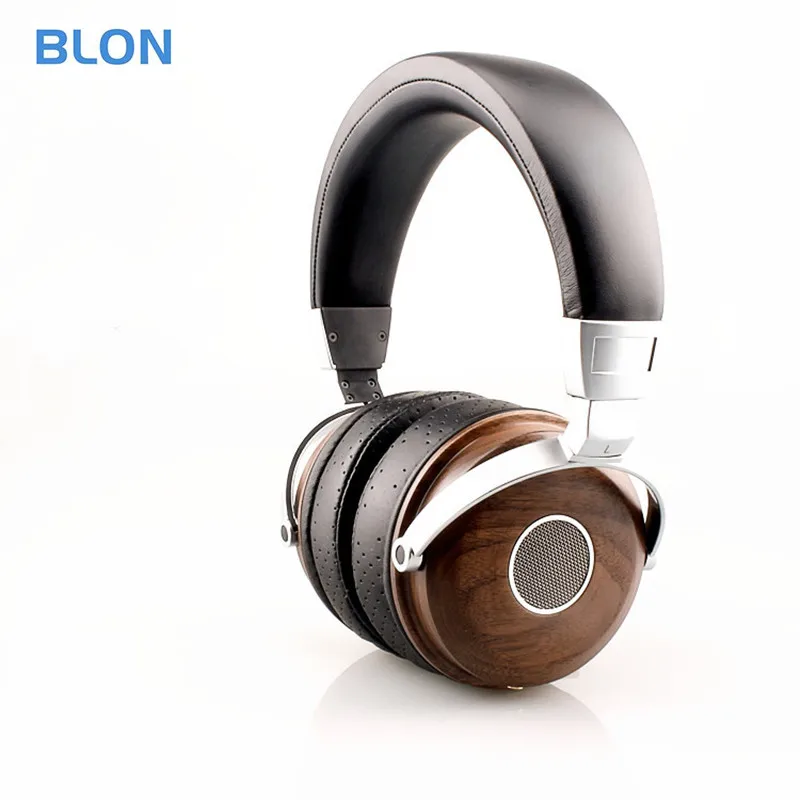 Стереонаушники Blon B7 Hi FI Открытые динамические наушники с деревянным монитором