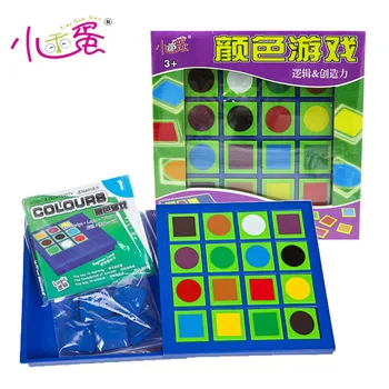 

candice guo! Educational plastic toy colors logic & creativity intellect desktop challenge game kids children birthday gift 1pc