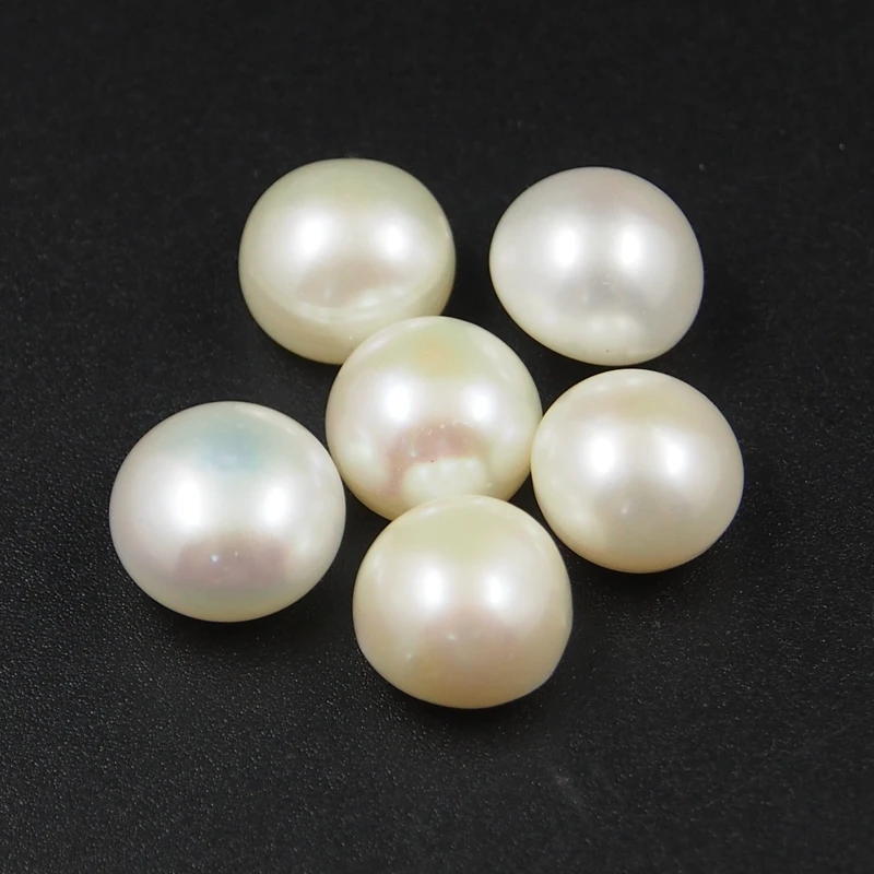 8-8.5mm Pearl beads With half Hole Freshwater Pearl beads for ring