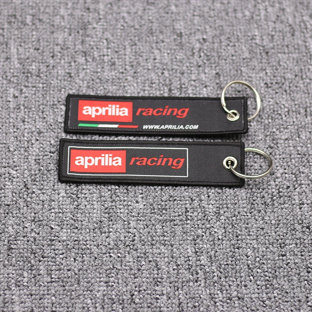 New Arrival Embroidery Key Holder Chain Collection Keychain for Aprilia
