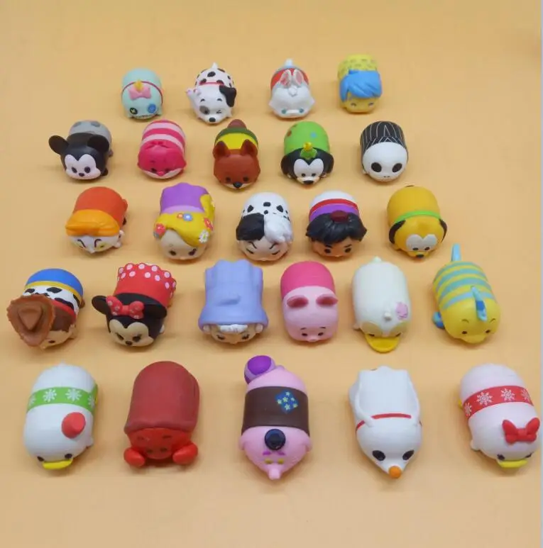 

new 20Pcs/set different 3.8CM Tsum Tsum Donald Mickey Winnie Duck Toys Cute Elf Doll Bathing Toy Juguetes For Chirldren Gift