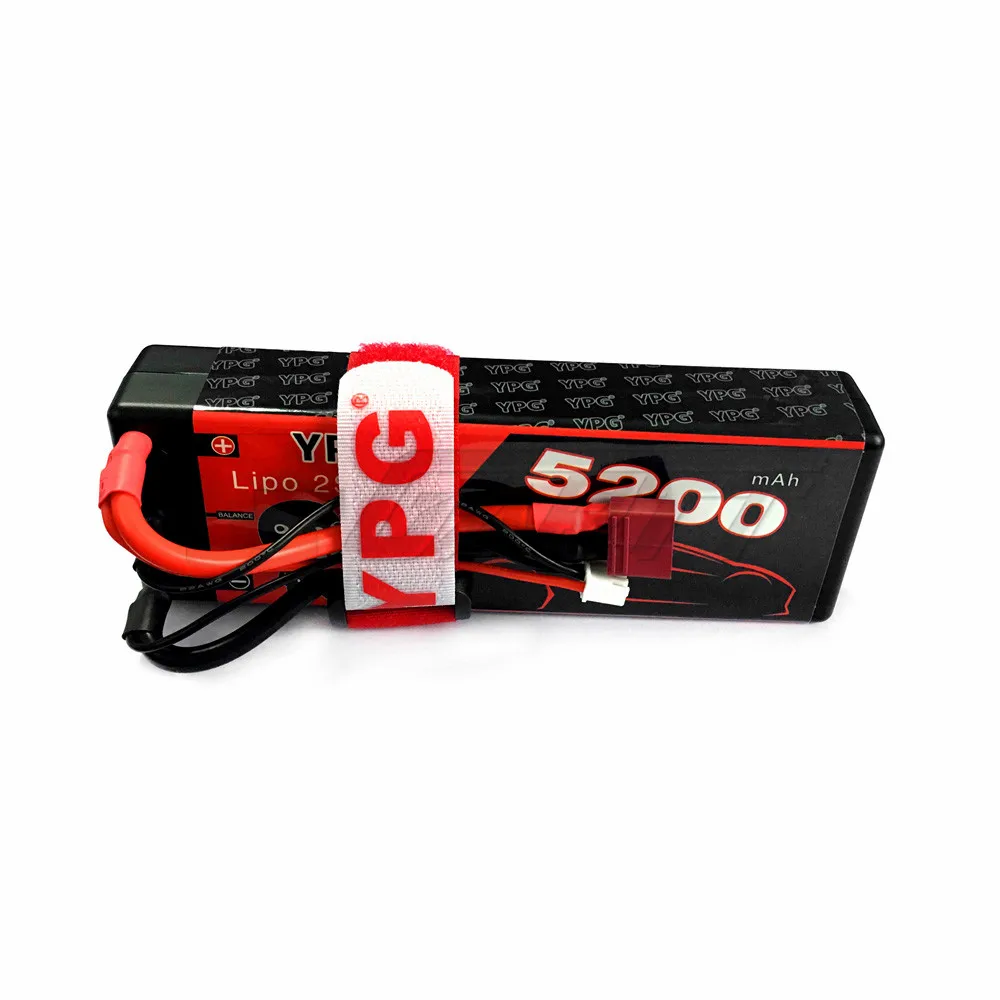 YPG 5200mAH 7,4 V 75C 2S Lipo батарея для RC модели автомобиля лодки грузовика Багги и 3650 35ooKV Inrunner двигателя