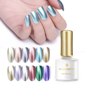 

BORN PRETTY Mirror Metal Gel Polish 6ml Soak Off UV Gel Nail UV Gel Polish 12 Colors Nail Art Varnish