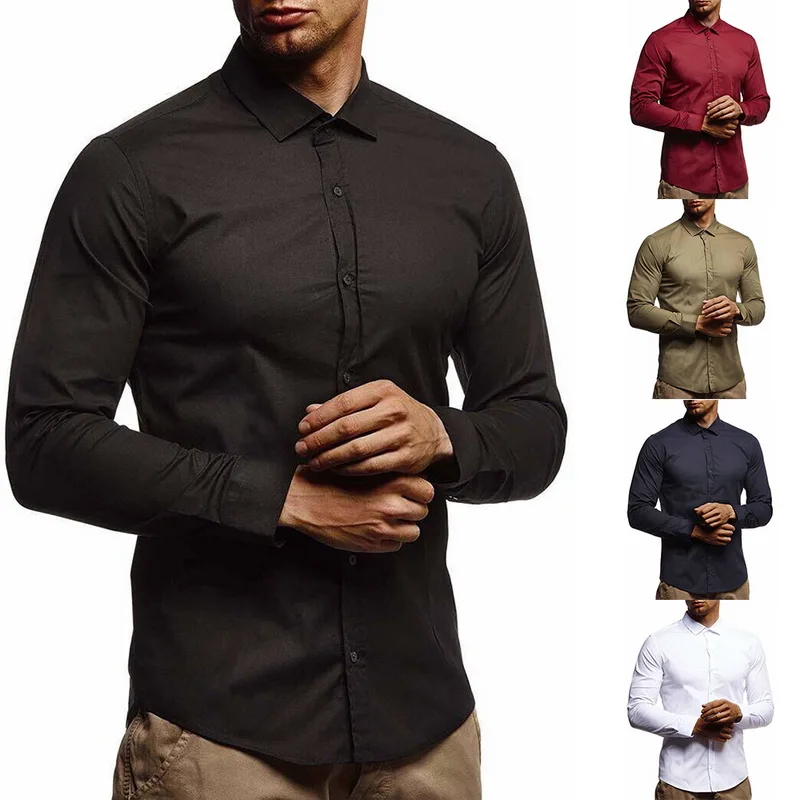 Laamei, мужские рубашки, Camisa Masculina, рубашка с длинным рукавом, мужская, Корейская, приталенная, дизайнерская, формальная, повседневная, мужская рубашка, размер M-3XL