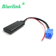 Biurlink para blaupunkt 8pin mini iso cd changer porto áudio aux no receptor do módulo bluetooth para volkswagen para audi para becker