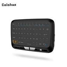 Мини-клавиатура Air mouse с тачпадом 2,4 ГГц Беспроводная перезаряжаемая клавиатура USB 2,0 приемник для компьютера Android tv Box HTPC