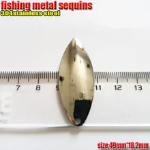 2017HOT fishingwillow лист типа с металлической фурнитурой Длина тонкий УФ-фильтр 49 мм* width18.2mmquantily10pcs/лот ложка приманка искушению рыбы