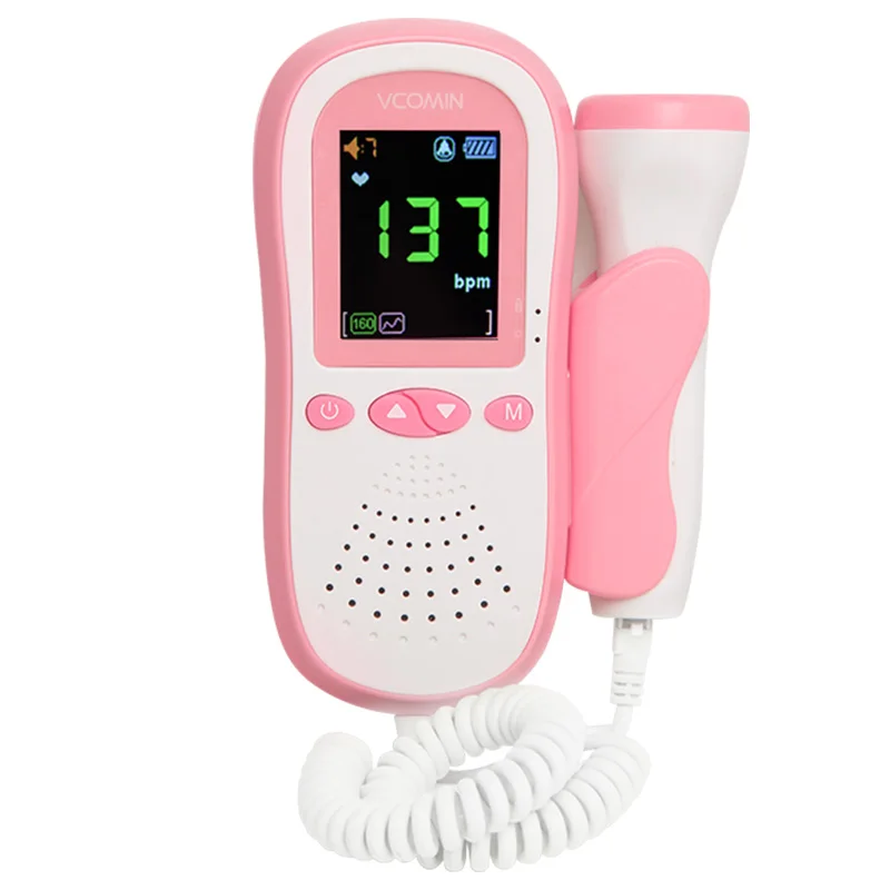 Digital portable ultrasound Fetal Doppler Baby Heart Rate Monitor Pregnant Vascular Doppler Speed Sensor sonar doppler