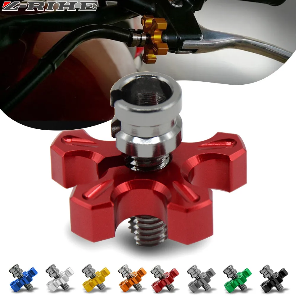 Motorcycle CNC Billet Clutch Cable Wire Adjuster Screw M8/M10 For
