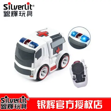 

Free Shiping brand Silverlit infrared remote control 81134 City ambulance fire series of electric toys for children