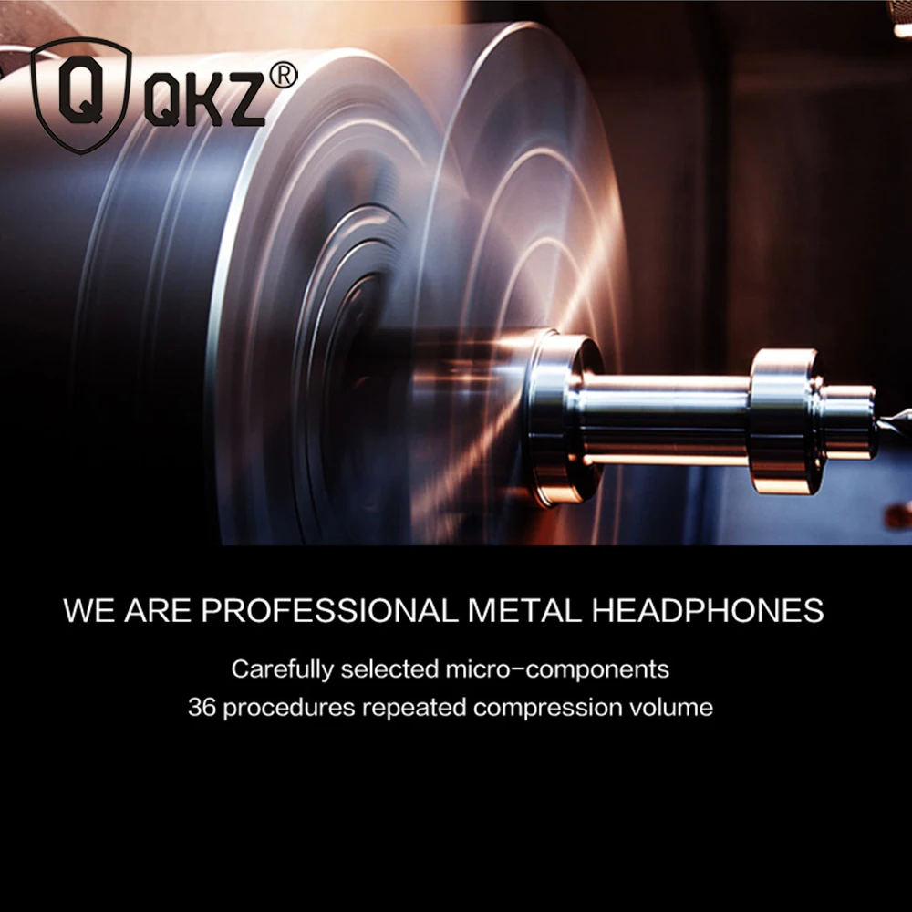 Наушники QKZ EQ1 fone de ouvido гарнитура auriculares audifonos Бас Металл DJ 4 цвета цинковый сплав