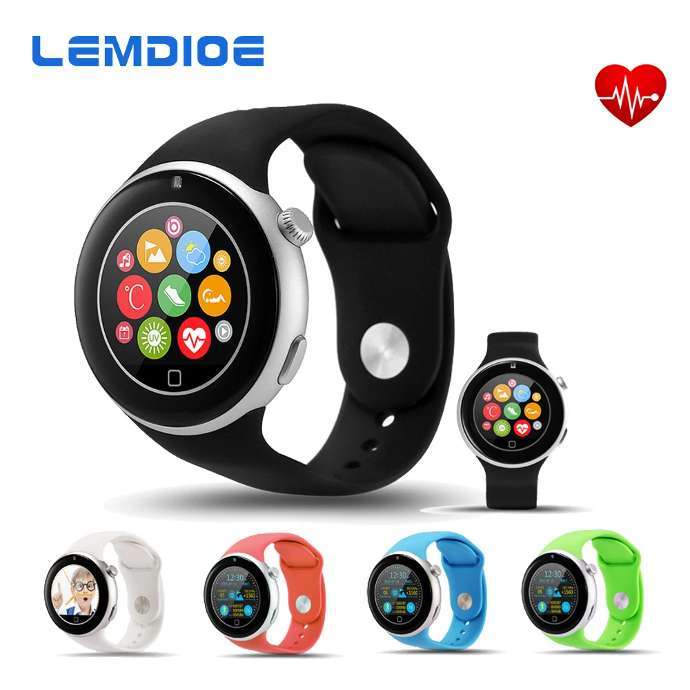 

LEMDIOE C5 2G Band GSM Bluetooth 4.0 Smart Watch Support Nano SIM Card MTK2502 Smartwatch for IOS Android Phone PK K88H GW01