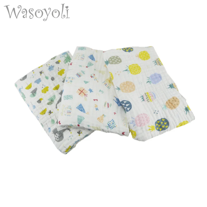 1 шт. детские пеленки Wasoyoli 120*150 см 6 слоев 100% хлопок муслиновое одеяло для