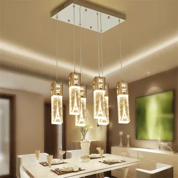 

Nordic Style Luxury Home Decor LED Crystal Pendant Lamp Living Room Bedroom Gorgeous Pendant Lights Loft Lighting Light Fixture