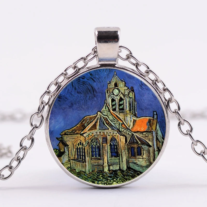 SIAN Van Gogh Звездная ночь ожерелье из подсолнечника известная картина маслом