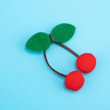 2 предмета модная одежда для девочек на каждый день очаровательный проект "Вишня" с фруктовым принтом; волос зажим, аксессуар для волос подарок высококачественные шлепанцы; горячая распродажа