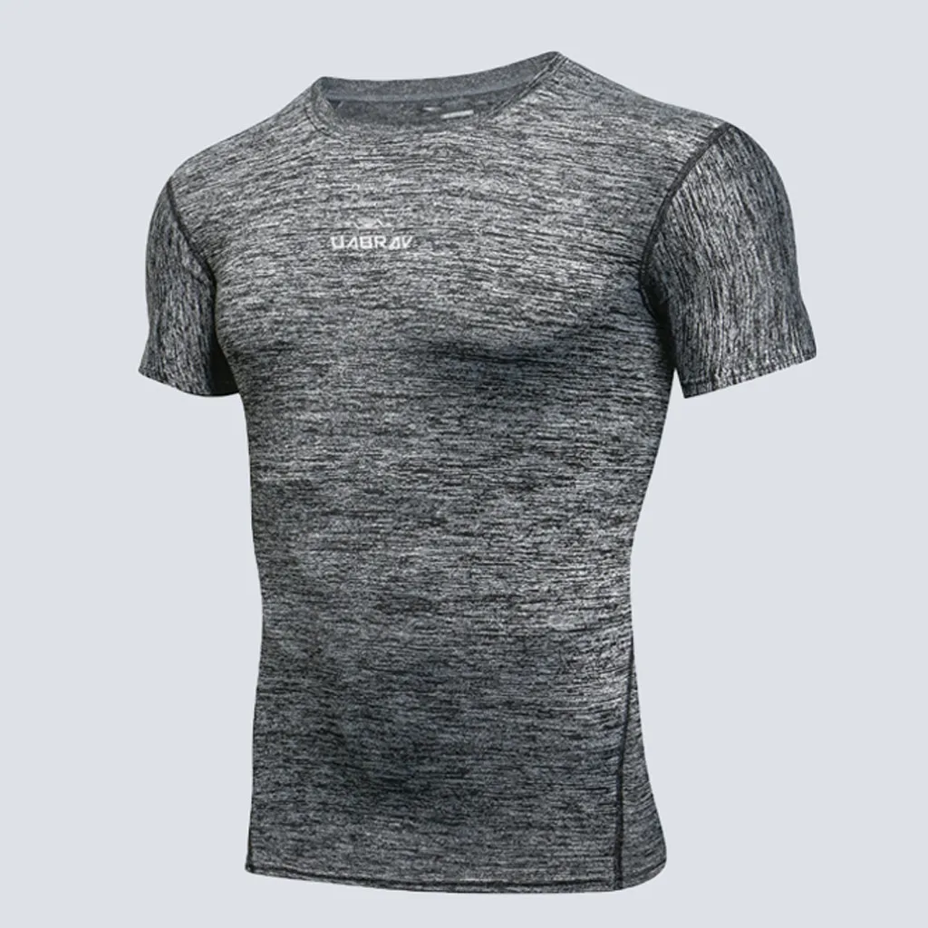 Мужская спортивная футболка, Мужская Новая одежда для фитнеса, тренировочная одежда, блузка с коротким рукавом, уличная спортивная блузка, топ, футбольный тренировочный костюм#11