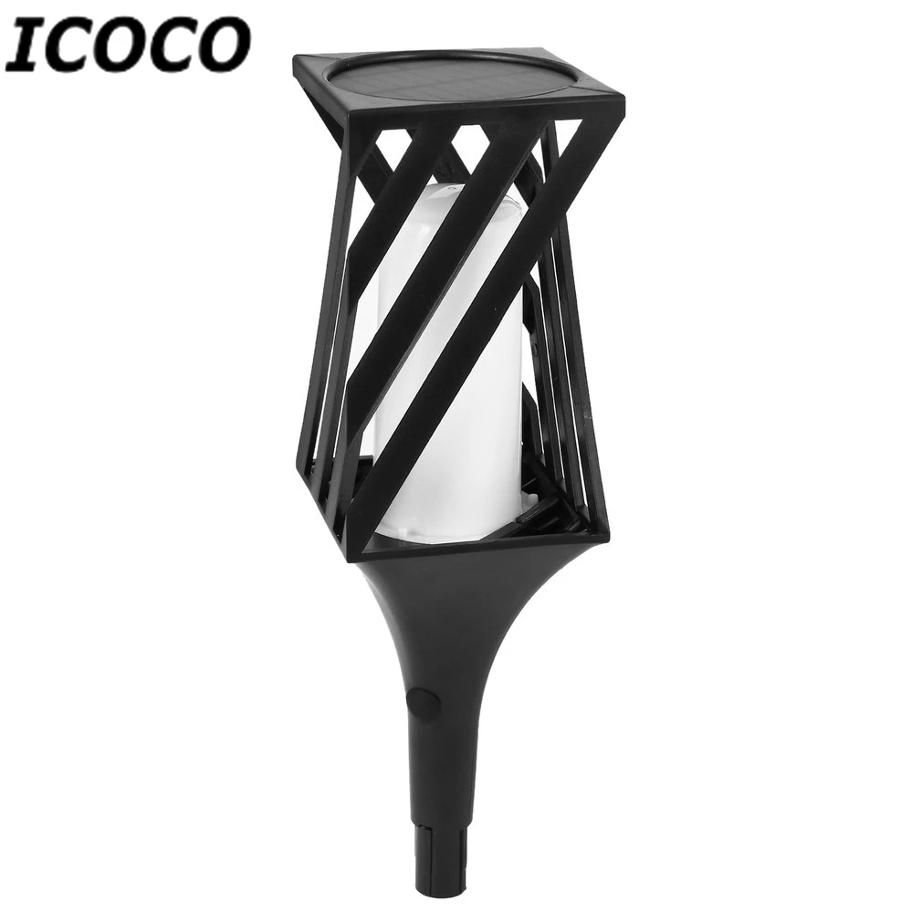 

96 LED SMD3528 Solar Powered Lawn Lamp Flame Light Flickering Lamp Realistic Outdoor Lawn for Garden Decor