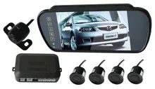 wireless video parking sensor with 7.0 inch TFT-LCD display and camera bibibi alarm free shipping parking assistance