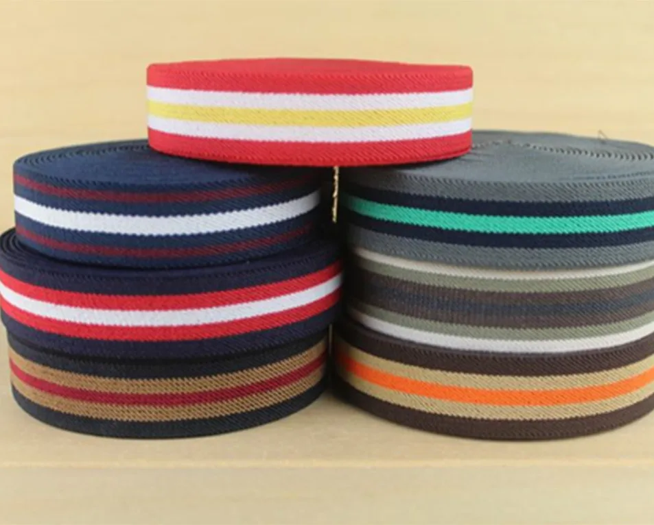 5 Meter 32mm wide Colorful Thick Cotton Polyester bing Tape Bag