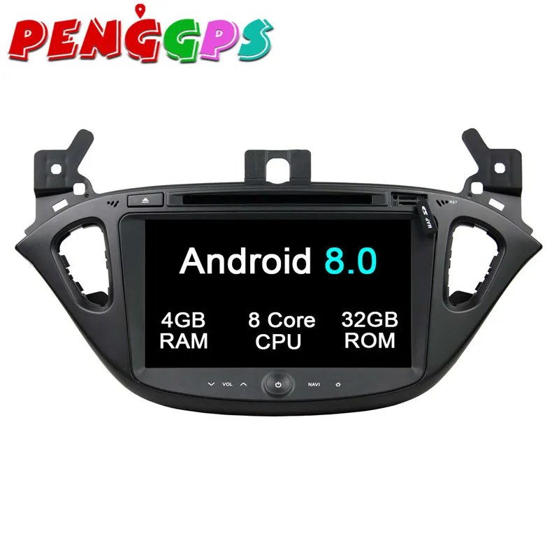 Perfect Android 8.0 7.1 Car DVD Player GPS Navigation Headunit For OPEL CORSA 2015 2016 2017 2018 Car Stereo Auto Multimedia Satnav Auto 3