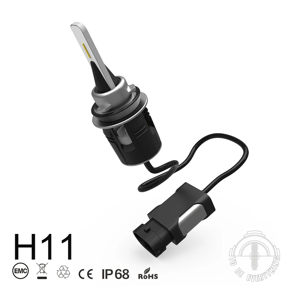 1 комплект H8 H9 H11 Bullet B6 светодиодные фары Тонкий преобразования 42 Вт 5200LM CSP Y11 чип