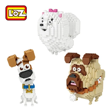 

LOZ Diamond Blocks Max Chloe Mel Building Blocks Dog Cat Animals Bricks Figure Educational LOZ Blocks Set Toys 9786 9787 9788