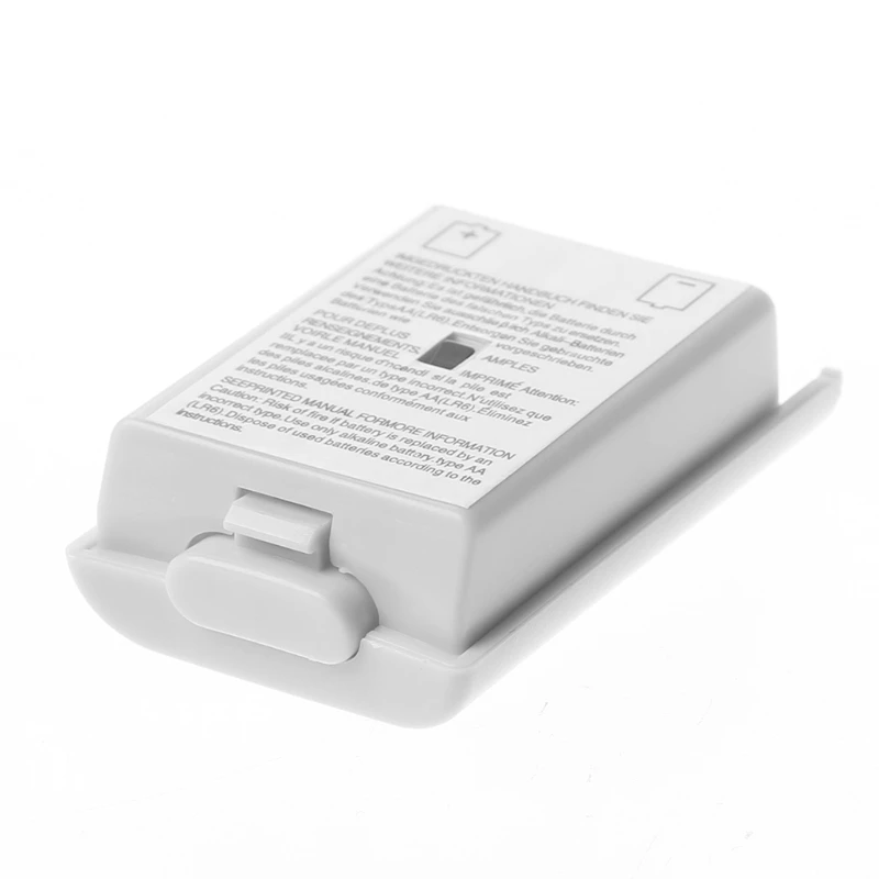 OOTDTY 1 шт. AA батарея задняя крышка в виде ракушки пакет белый для Xbox 360 беспроводной контроллер