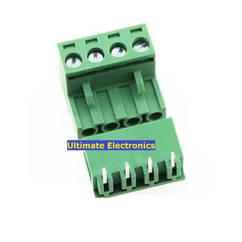

20sets Connection Terminal Green Curved 2EDG5.08 2P 3P 4P 5P 6P 7P 8P 9P 10P 5.08mm pitch connector bent-Pin socket