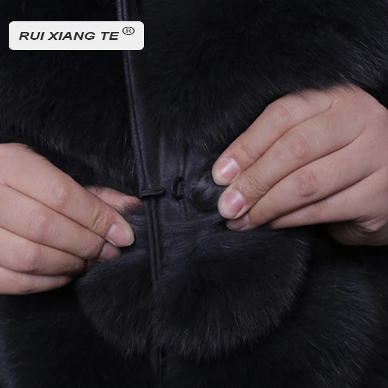 Женский Длинный жилет с натуральным лисьим мехом Rui Xiang Te бесплатная