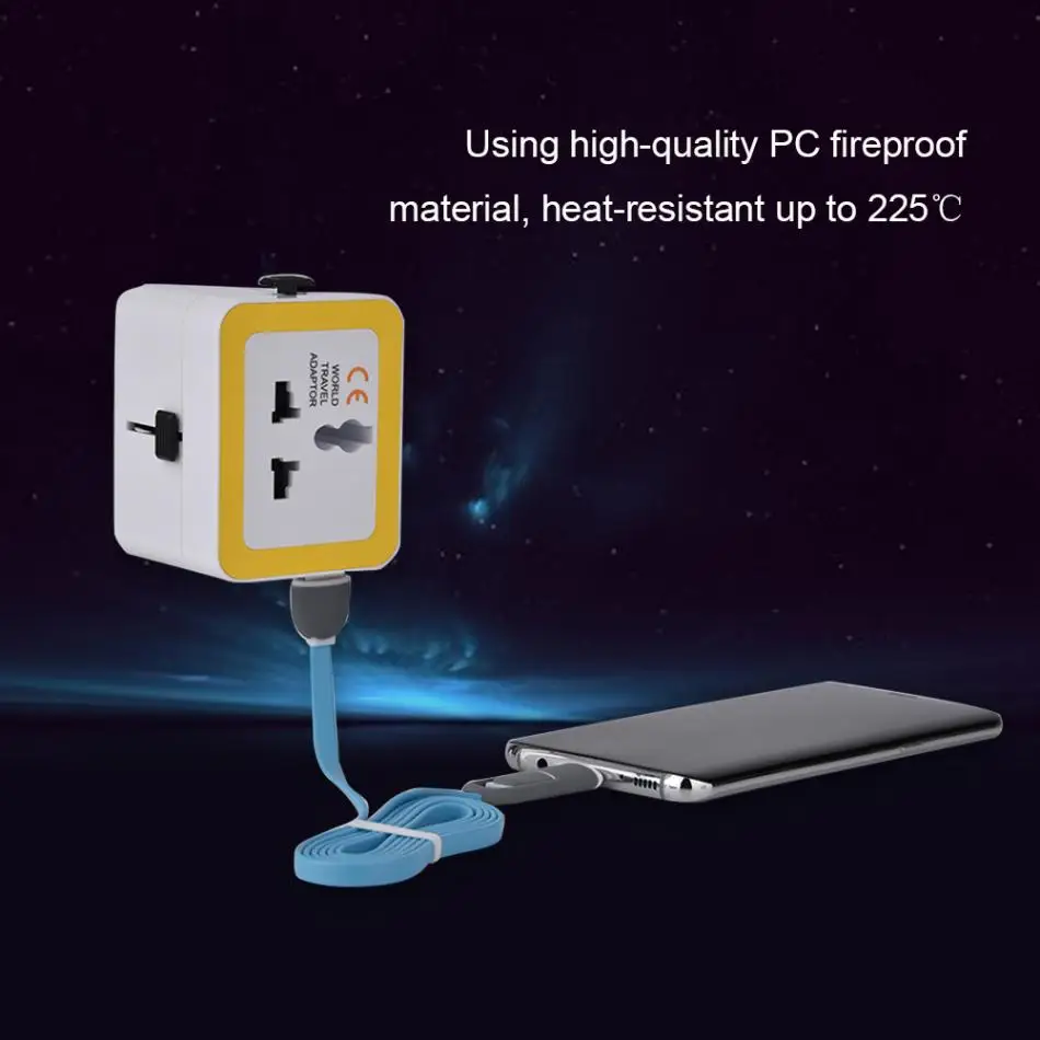Vbestlife Dual USB 2.4A Зарядное устройство Plug Универсальный World Travel Зарядное устройство конвертер разъем АС Великобритания США ЕС Подключите адаптер черный, белый цвет золото
