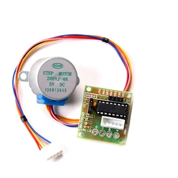 

10PCS/LOT 5v 28BYJ-48 DC Step Stepper Motor With ULN2003 5 Line 4 Phase Driver Board For Arduino Pic Mcu DIY Free Shipping