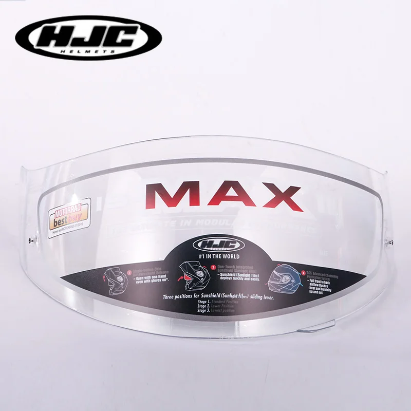 

HJC helmet visor suitable for IS-MAX, IS-MAX II, IS-MAX BT, CL-MAX2, SY-MAX3 helmet shield Smoke Transparent HJC helmet lens