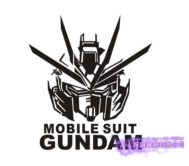 Pegatina GUNDAM Sticker Anime Cartoon Car Decal Sticker 00 Quantu Vinyl Wall Stickers Decor Home Decoration