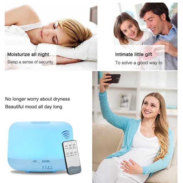 Remote Control Air Humidifier 300ml - Image 4