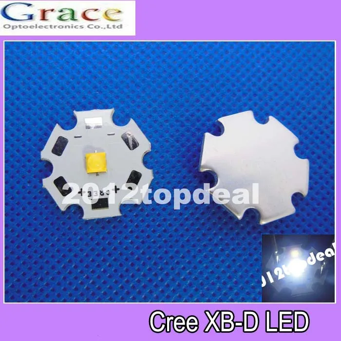 

Freeshipping!10pcs X Cree XBD XB-D 1-3W LED Emitter Chip Warm White 3000-3200K; Cold White 6300-6500K with 20MM PCB