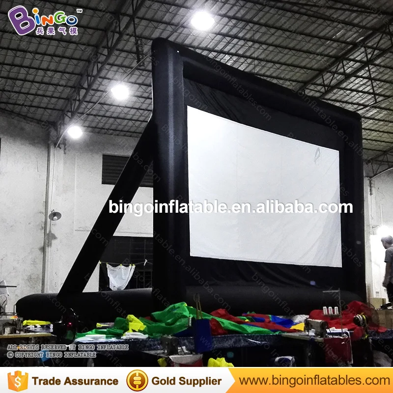  Factory direct sale 6.4X4.9M inflatable movie screen for advertising customize projector screen for