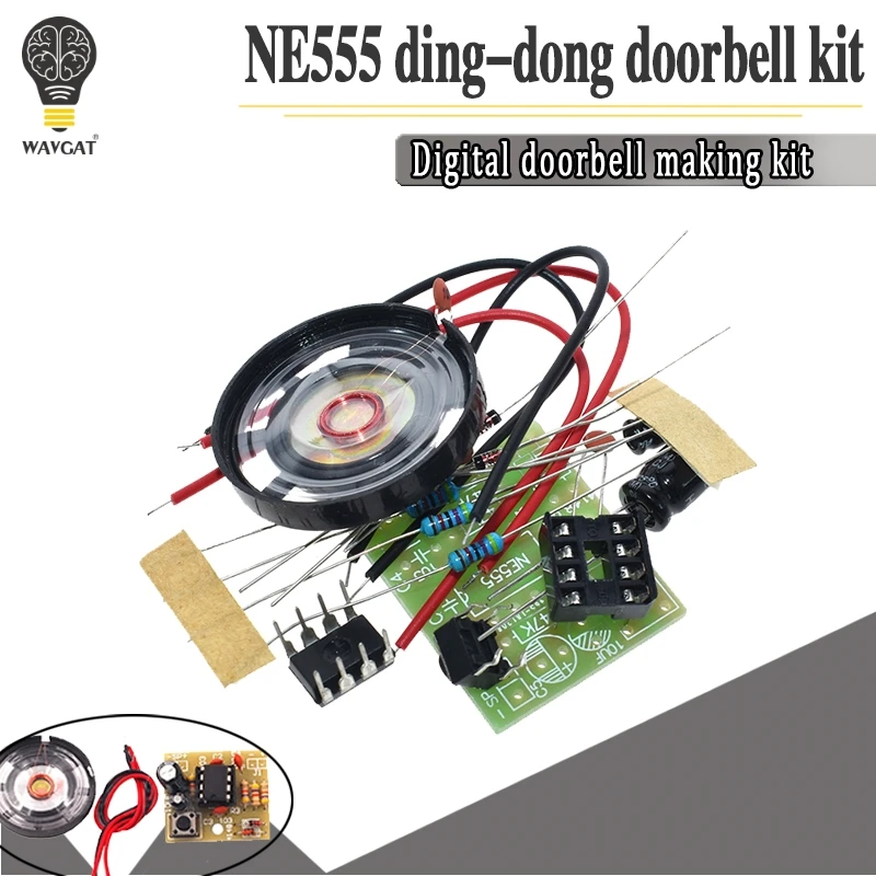 NE555 дверной звонок набор электронного производства дверной звонок Набор DIY Набор Ding dong дверной Звонок PCB сварочная лаборатория