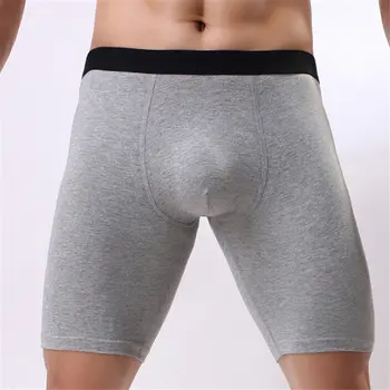 

Men's Underwear New Brand Men Cotton Underpanties Long Boxer U Convex Bag Boxer for Male Sexy Mid-rise Underwear Boy