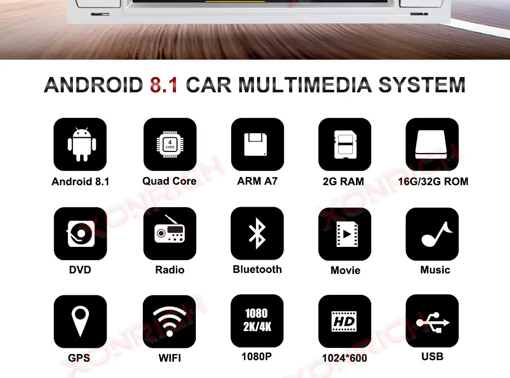 Cheap Car Multimedia Player 2Din Car Radio GPS Android 8.1 32GROM For Ford Focus 2 Mondeo 4 C-Max S-Max Ford Fiesta Kuga Fusion Galaxy 8