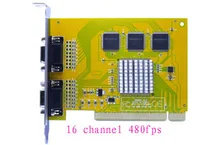 Free shipping promotion hot sale free shipping 16 channel 480fps security cctv camera video capture card d1recording pci dvr