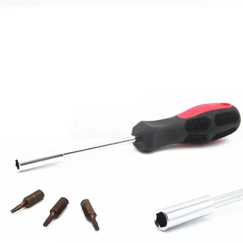 

4pcs Magnetic multifunctional screwdriver screw batch head taper nozzle handle bit set driver bits precision pen