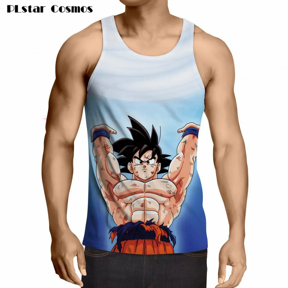 Dragon Ball Z Vest Goku Mens Tank Tops 3d Print Men Hipster 3d Tank Top