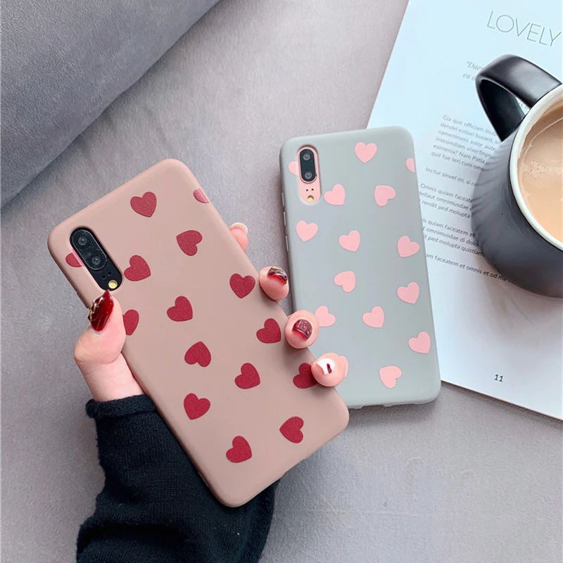 

Love heart phone case For Huawei P30 Pro P20 Pro P10 Mate 20 Mate 20 Pro for Huawei Nova 4 3 2s Honor 9 Honor 10 silicon case