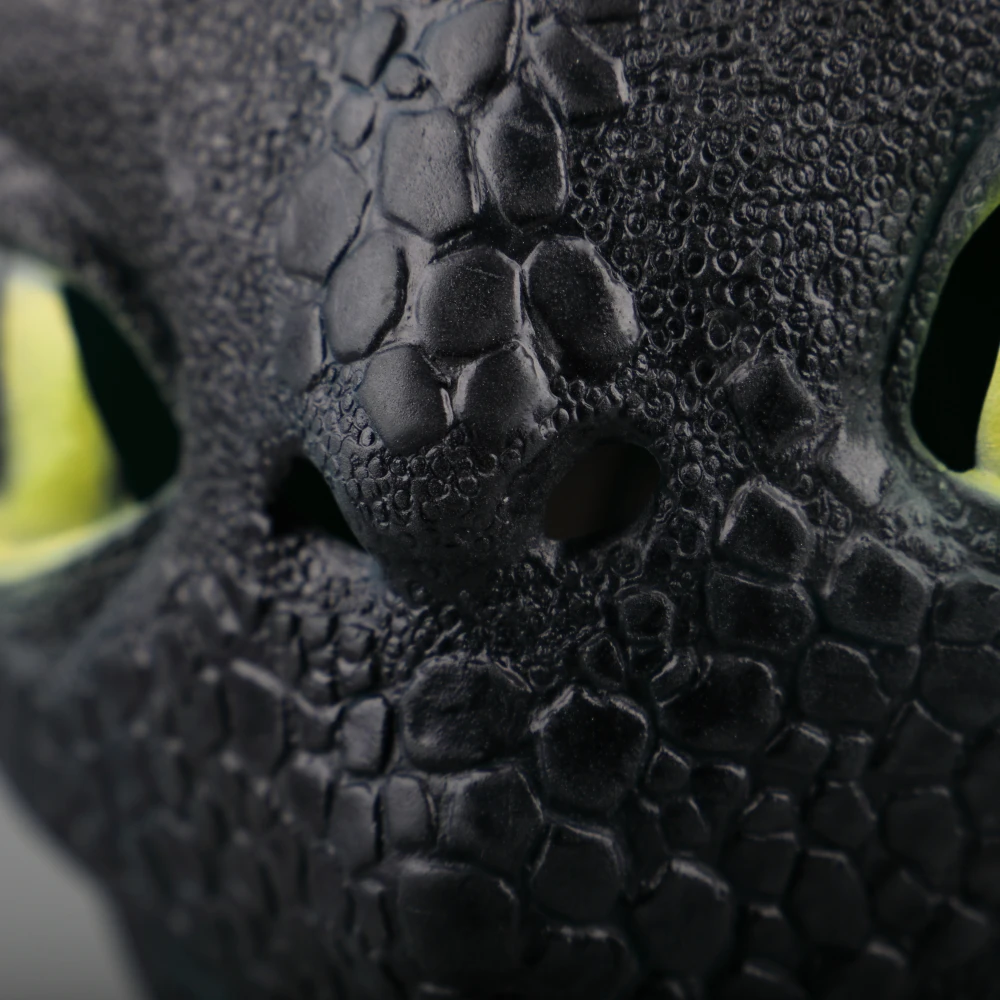 2019 Movie How To Train Your Dragon 3 The Hidden World Toothless Cosplay Face Masks Full Head Latex Black Adult Helmet Halloween (10)
