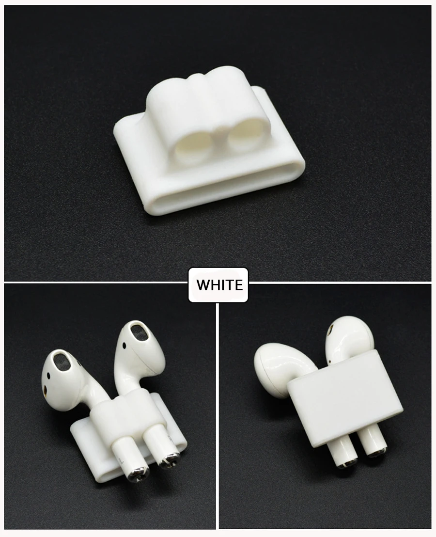 3 в 1 анти-потеря силиконовый держатель для Apple AirPods ремешок для наушников крюк для Apple AirPods Earpods аксессуары для наушников