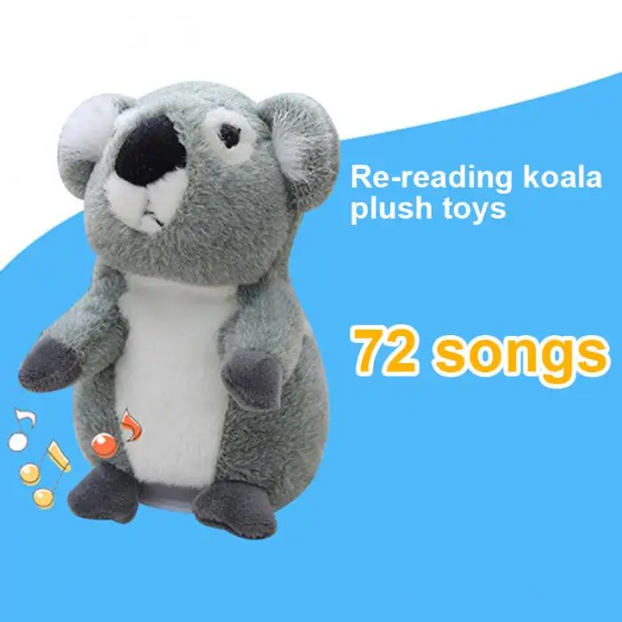 18 см говорящая коала животное плюшевая игрушка; развивающая игрушка плюшевые куклы для Детский подарок BM88