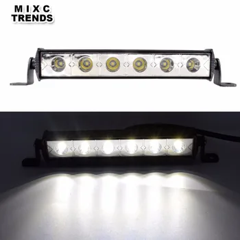 

1Pcs 18W Car LED Work Light Bar 12V Motorcycle OffRoad Driving Fog Lights Spotlight For Tractor Boat Off Road 4WD 4x4 Truck SUV