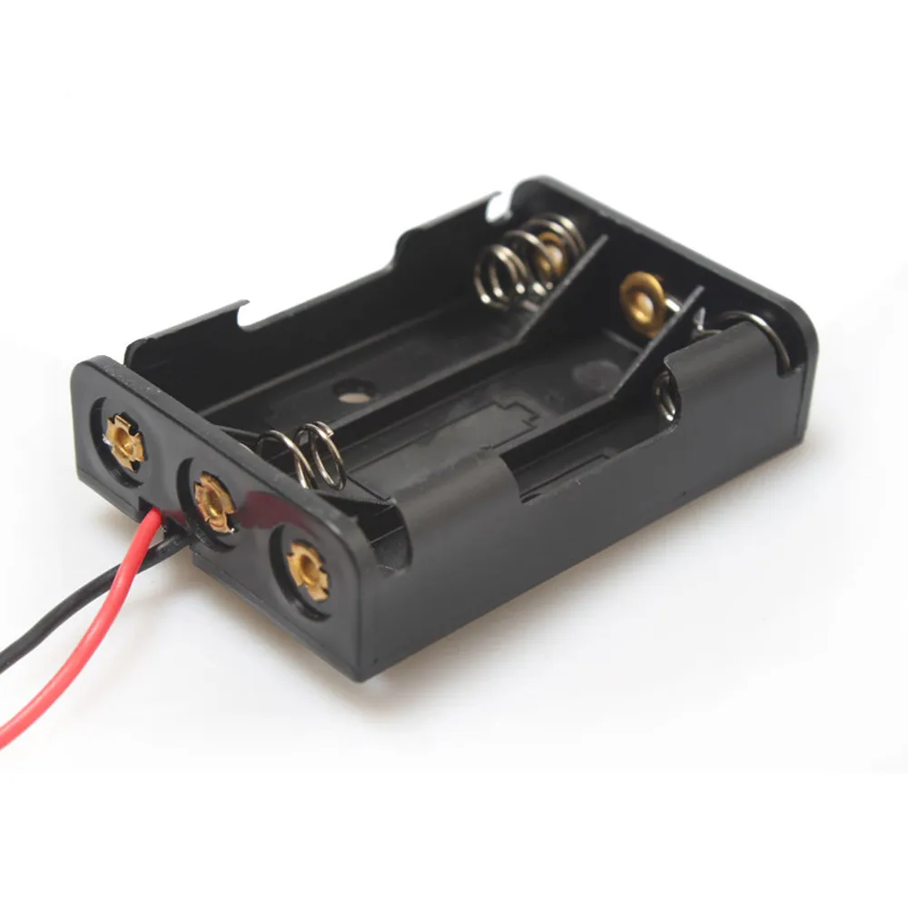 100pcs 3 x AAA Battery Box Case Holder With Wire Leads For DIY 4.5V AAA Rechargeable Battery High quality 100pcs 3 x AAA Battery Box Case Holder With Wire Leads For DIY 4.5V AAA Rechargeable Battery High quality