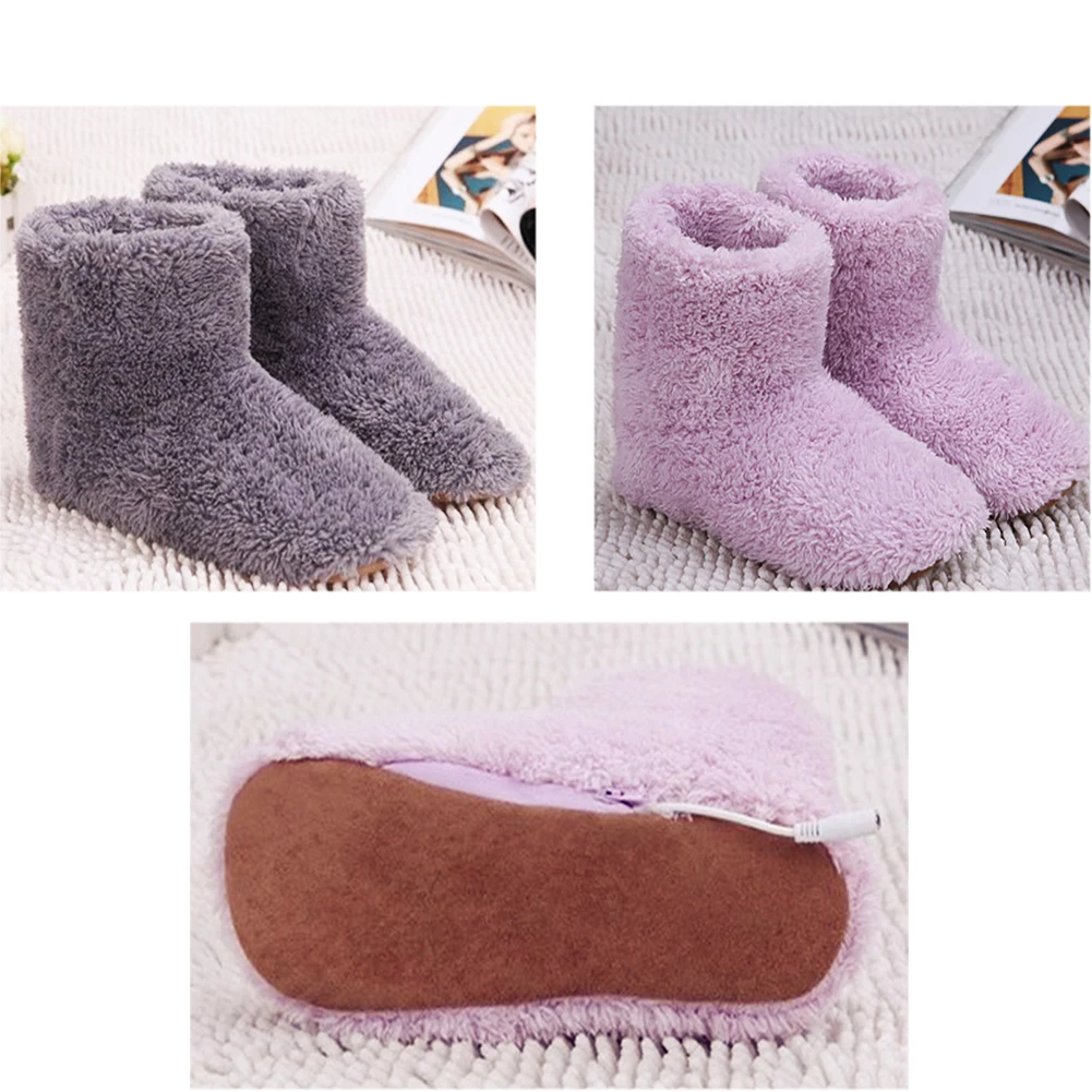 

USB Heated Warm Feet Thick Flip Flop Warm Foot Treasure Warmer Shoe Winter